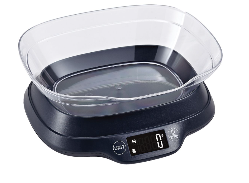 KITCHEN SCALE ACURITE DIGITAL SCALE W/ BOWL & BACKLIGHT DISPLAY 1G/5KG