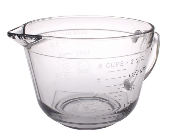 GLASS BATTER BOWL 2L