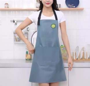Bib PVC Apron with Lemon logo 2 pockets