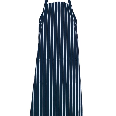 BIB STRIPED APRON WITH POCKET