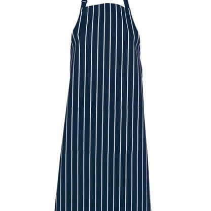BIB STRIPED APRON WITH POCKET