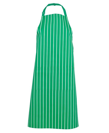 BIB STRIPED APRON WITH POCKET