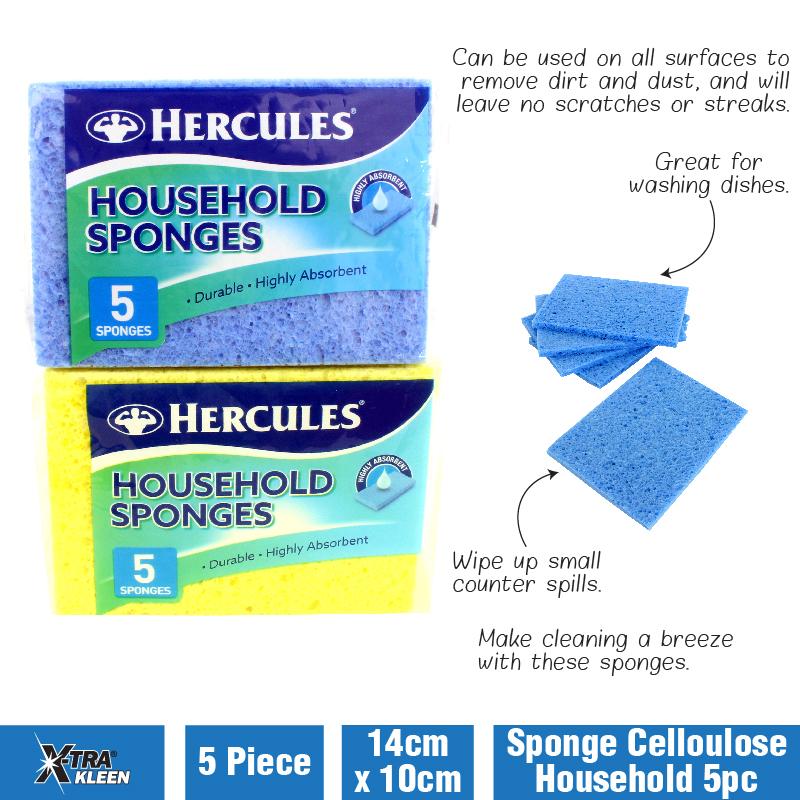 Sponge Celloulose Household 5pk