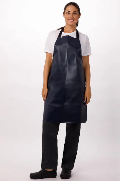 Chef works Short PVC Bib Apron- Black