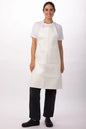 Chef works Short PVC Bib Apron- White