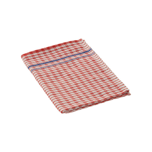 Tea towel Cheq in Blue, Reb and Green