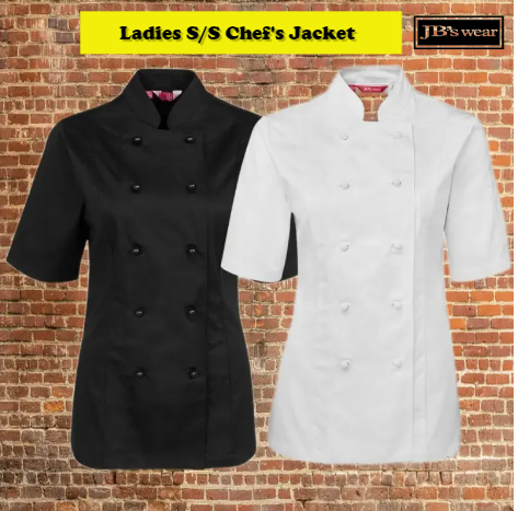 JB’S LADIES S/S CHEF’S JACKET