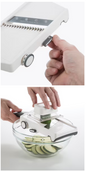 Hand Held Adjustable Julienne and Slicer