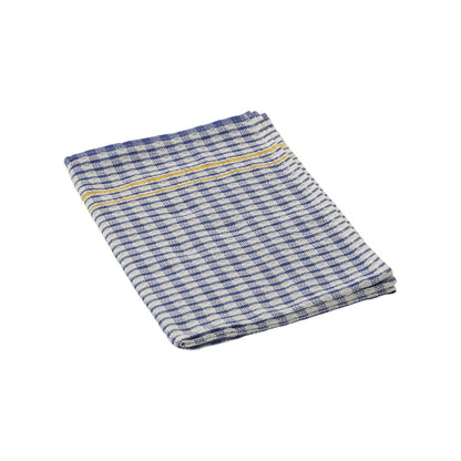 Tea towel Cheq in Blue, Reb and Green
