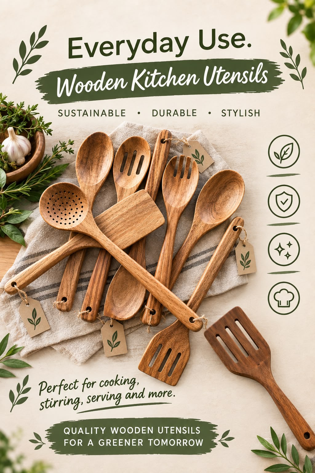 Wooden Kitchen Utensils