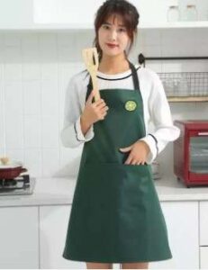 Bib PVC Apron with Lemon logo 2 pockets